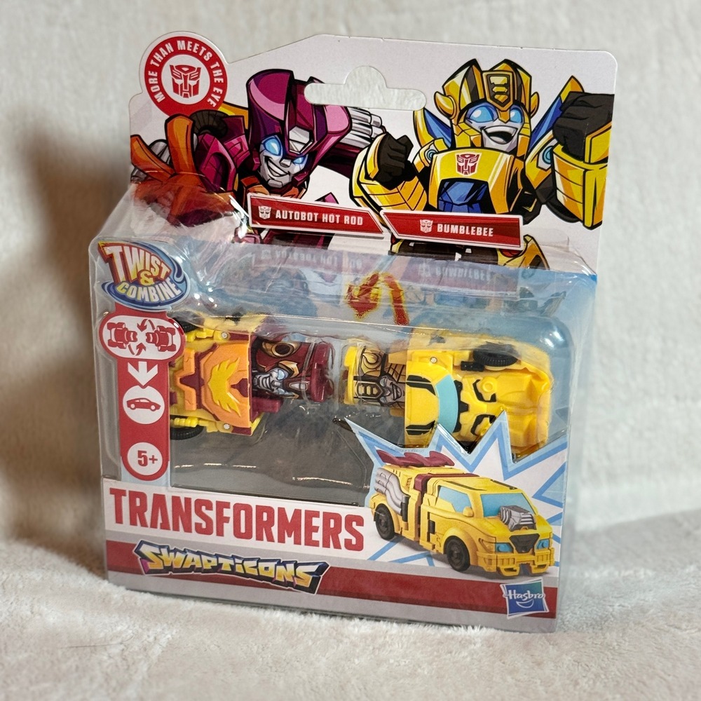 Hasbro Hot Transformers SwapTicons Hot Rod Bumblebee Transforming Action Figure